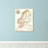 Schweden, Norwegen Leinwanddruck (Insitu (Holzboden))