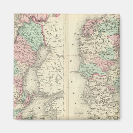 Schweden, Norwegen und Dänemark 2 Magnet (Vorne)