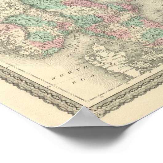 Schweden, Norwegen und Dänemark 2 Poster (Ecke)