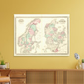 Schweden, Norwegen und Dänemark Leinwanddruck (Insitu (Wohnzimmer))