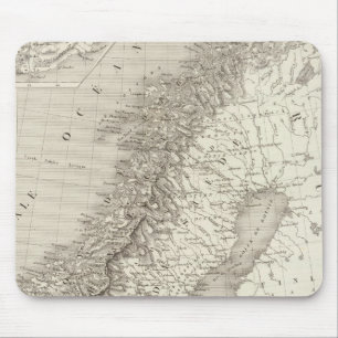 Schweden, Norwegen und Dänemark Mousepad