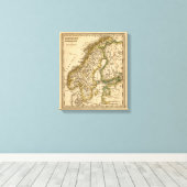 Schweden, Norwegen und Finnland Leinwanddruck (Insitu (Holzboden))