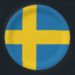 Schweden Pappteller<br><div class="desc">Flaggen der Nationen der Welt in hoher Auflösung für Sie mit Stolz zu zeigen.</div>