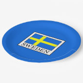 Schweden Pappteller (Schrägansicht)
