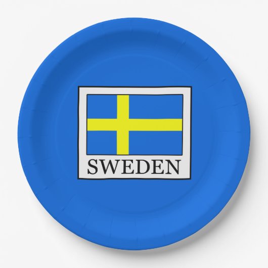 Schweden Pappteller (Vorderseite)