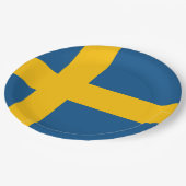 Schweden Pappteller (Schrägansicht)