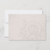 Schweden Passport Wedding RSVP Karte (Rückseite)