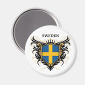 Schweden [personalisieren] magnet (Vorderseite/Rückseite)
