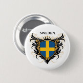 Schweden [personifizieren Sie] Button (Vorne & Hinten)