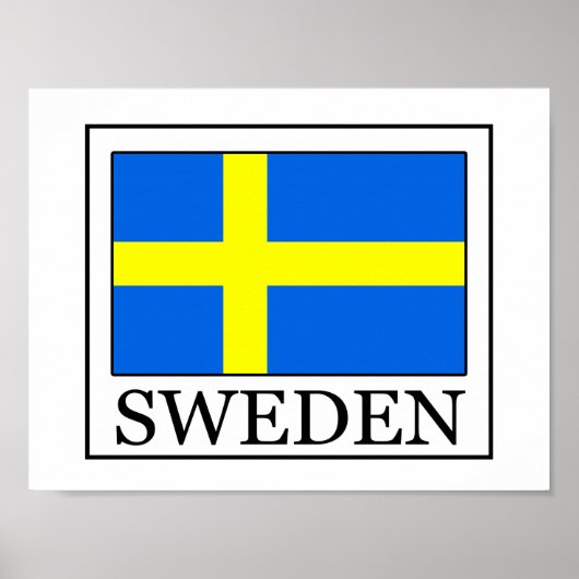 Schweden Poster (Vorne)