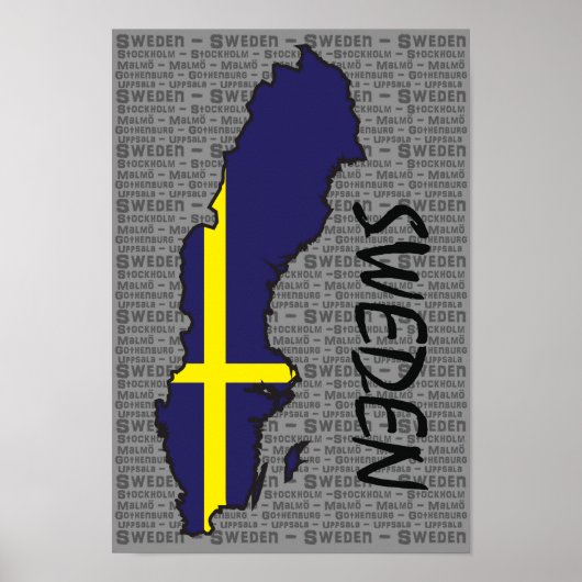 Schweden Poster (Vorne)