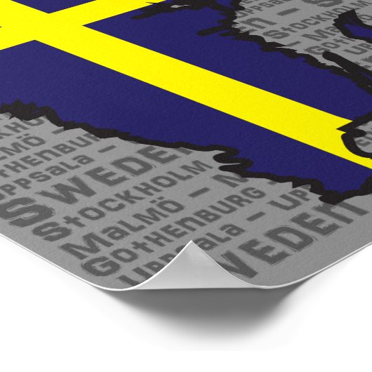 Schweden Poster (Ecke)