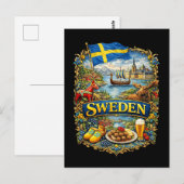 Schweden Postkarte (Vorne/Hinten)