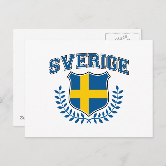 Schweden Postkarte (Vorne/Hinten)