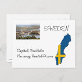 Schweden Postkarte (Vorne/Hinten)