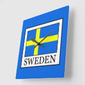 Schweden Quadratische Wanduhr (Winkel)