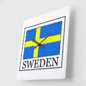Schweden Quadratische Wanduhr (Winkel)