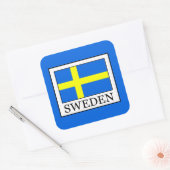Schweden Quadratischer Aufkleber (Umschlag)