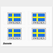 Schweden Rechteckiger Aufkleber (Blatt)