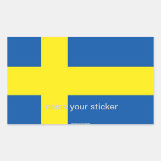 Schweden Rechteckiger Aufkleber
