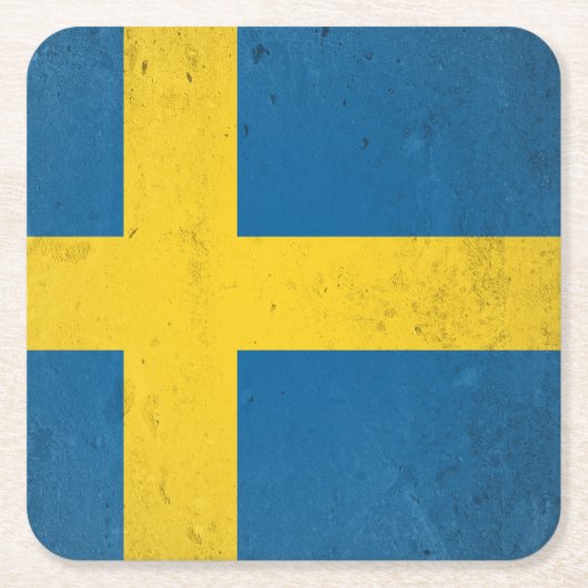 Schweden Rechteckiger Pappuntersetzer (Vorderseite)