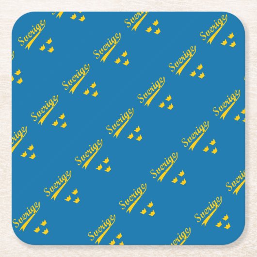 Schweden Rechteckiger Pappuntersetzer (Vorderseite)