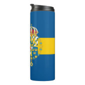 Schweden Reisen Umarmung, patriotische schwedische Thermosbecher (Nach rechts gedreht)