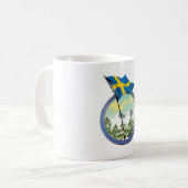Schweden Retrologo Kaffeetasse (Vorderseite Links)