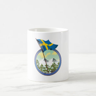 Schweden Retrologo Kaffeetasse