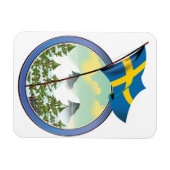 Schweden Retrologo Magnet (Horizontal)
