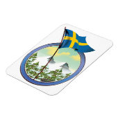 Schweden Retrologo Magnet (Linke Seite)