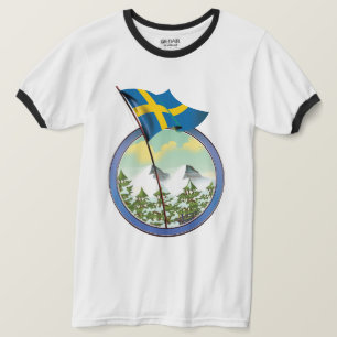 Schweden Retrologo T-Shirt