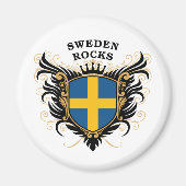 Schweden Rocks Magnet (Vorne)