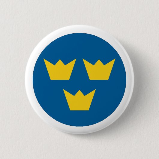 Schweden roundel button (Vorderseite)