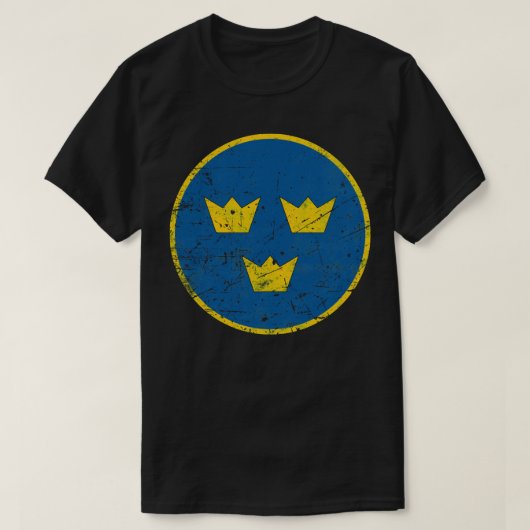 Schweden Roundel Flag T-Shirt (Design vorne)
