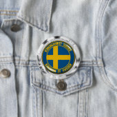 Schweden Runde Emblem Button (Beispiel)