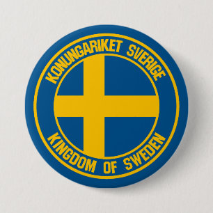Schweden Runde Emblem Button