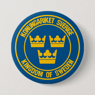 Schweden Runde Emblem Button
