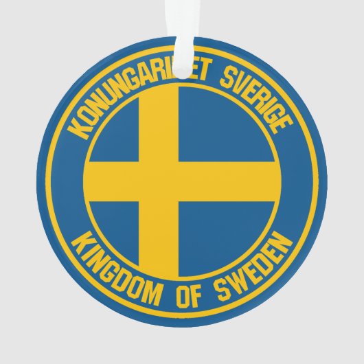 Schweden Runde Emblem Ornament (Rückseite)