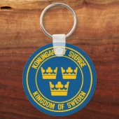 Schweden Runde Emblem Schlüsselanhänger (Vorderseite)