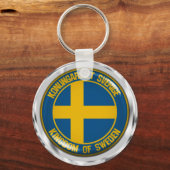 Schweden Runde Emblem Schlüsselanhänger (Vorderseite)