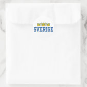 Schweden Runder Aufkleber (Tasche)