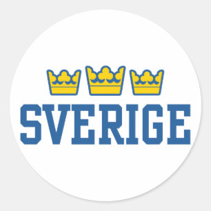 Schweden Runder Aufkleber