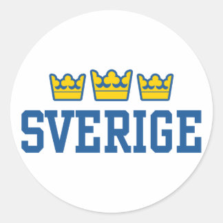 Schweden Runder Aufkleber