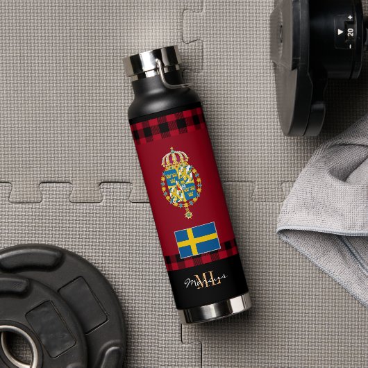 Schweden Rustikales Vakuum isoliert, schwedische F Trinkflasche (Fitnessstudio)