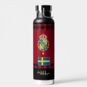 Schweden Rustikales Vakuum isoliert, schwedische F Trinkflasche (Links)