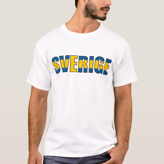 Schweden-Schwede-Flagge T-Shirt (Vorderseite)