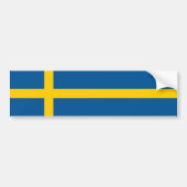 Schweden/Schwede/schwedische Flagge Autoaufkleber (Vorne)