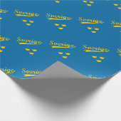 Schweden, Schweden, drei Kronen Geschenkpapier (Ecke)