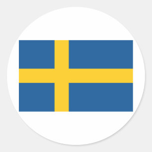 Schweden / Schweden Runder Aufkleber